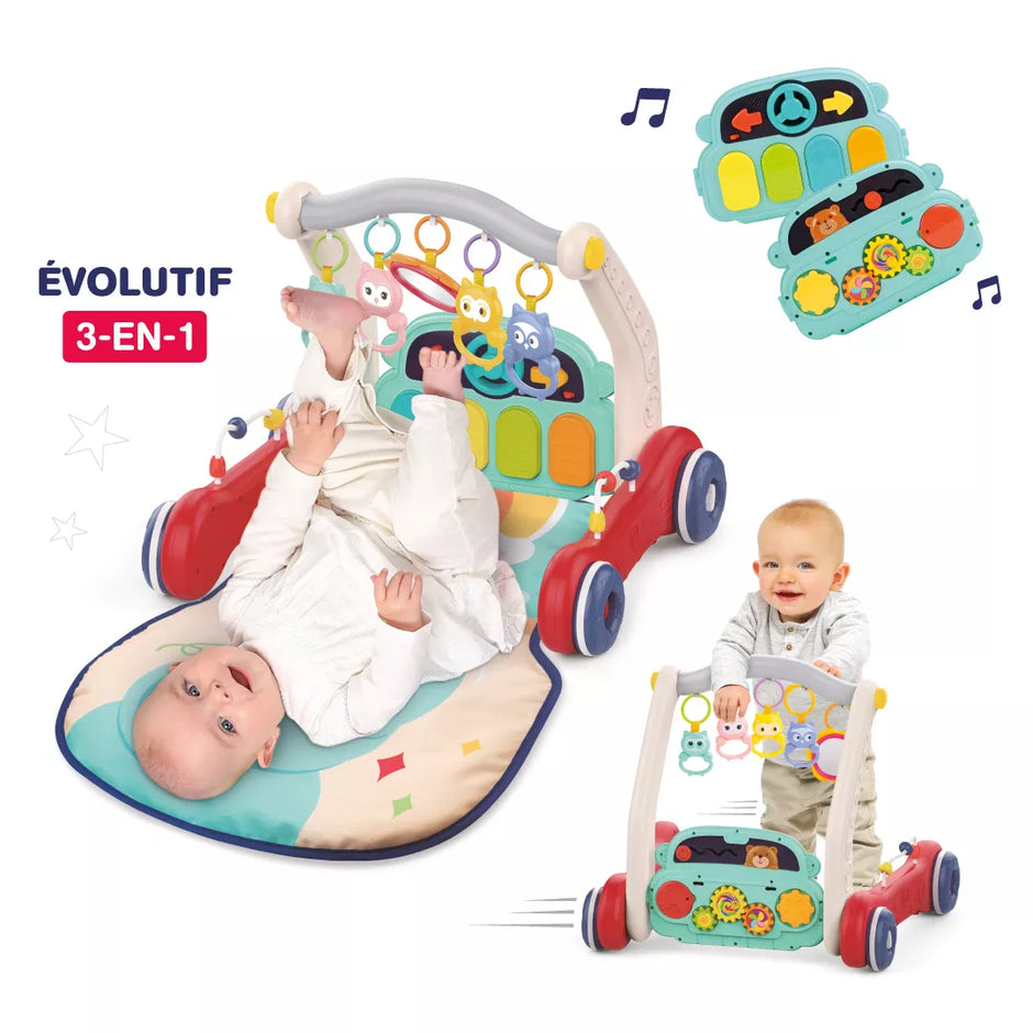 LUDI multifunkcinis kilimėlis-pianinas-vaikštynė, Dramblys