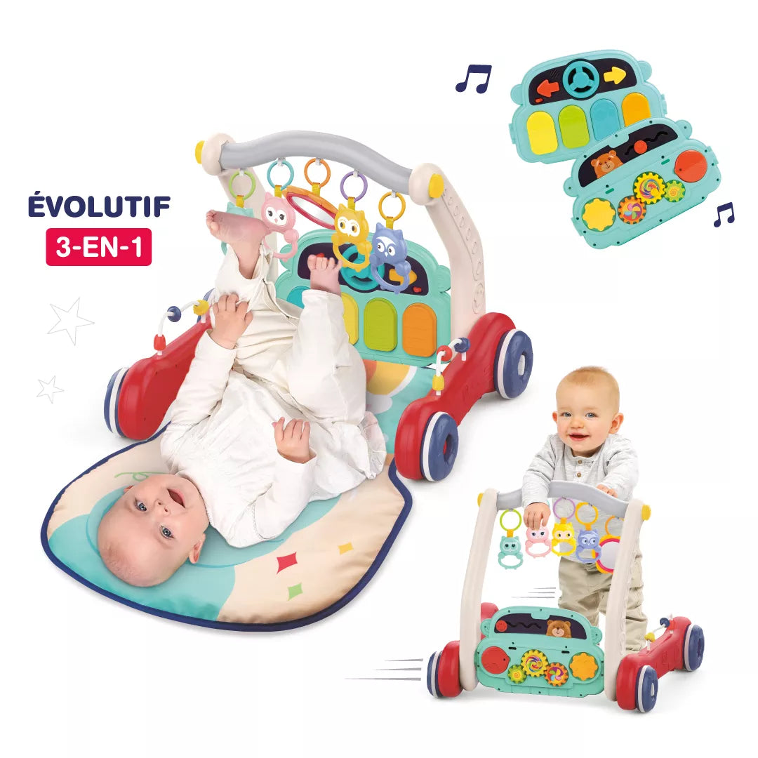 LUDI multifunkcinis kilimėlis-pianinas-vaikštynė, Dramblys