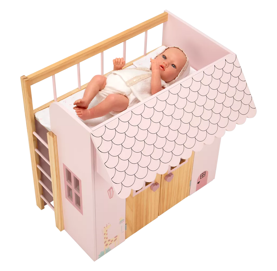 Arias lėlės kūdikio lovelė su žaidimų nameliu, Gamta