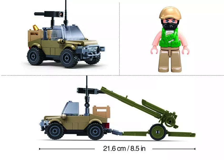 Sluban konstruktorius, Karinė D30S haubica, 138 det.