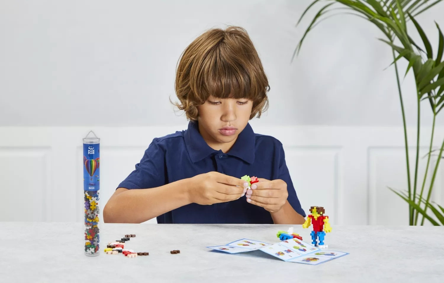 Plus Plus konstruktorius, pagrindinių spalvų, 100 det.