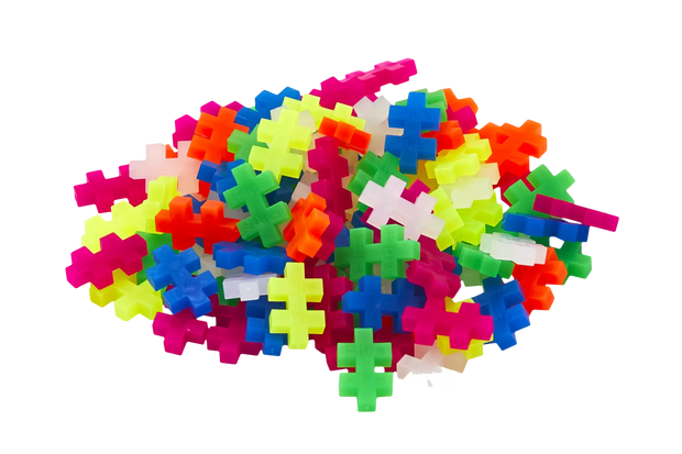 Plus Plus konstruktorius, Mini neoninių spalvų, 100 det.