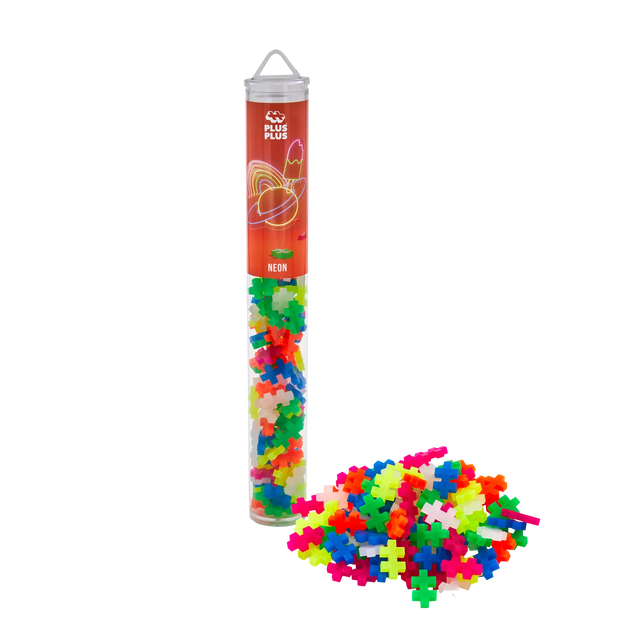 Plus Plus konstruktorius, Mini neoninių spalvų, 100 det.