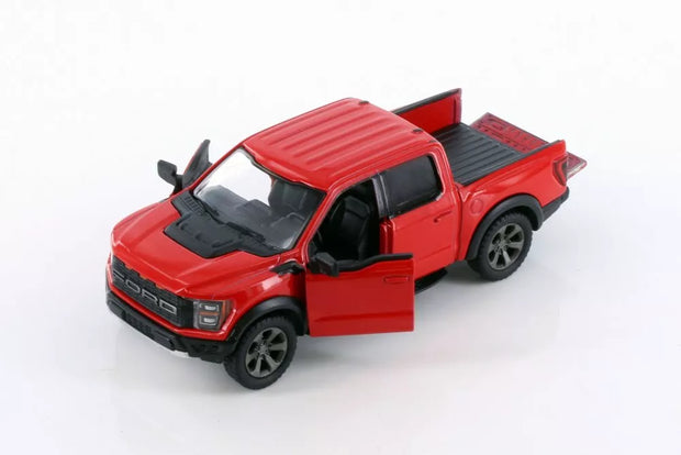 KiNSMART automobilis, 2022 Ford F-150 Raptor, raudonas