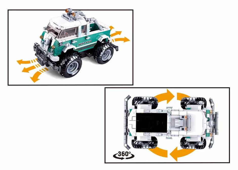 Sluban konstruktorius, RC valdomas sunkvežimis, 397 det.