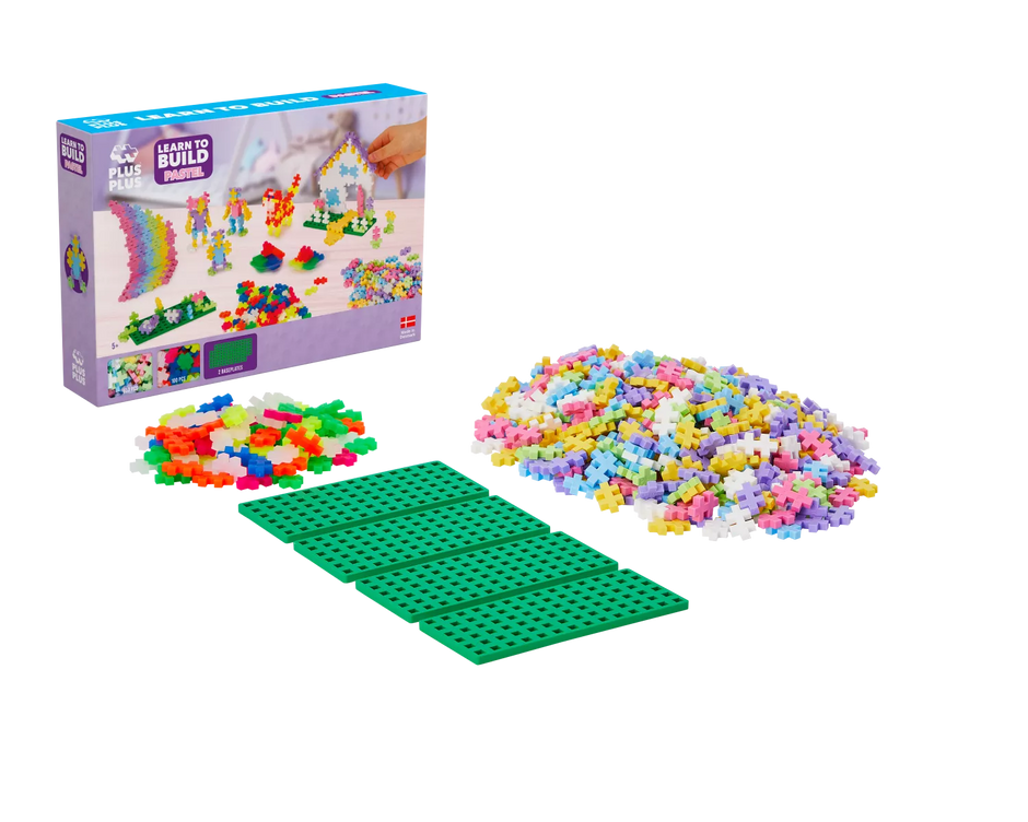 Plus Plus PRADŽIAMOKSLIS, pastelinių-neoninių spalvų