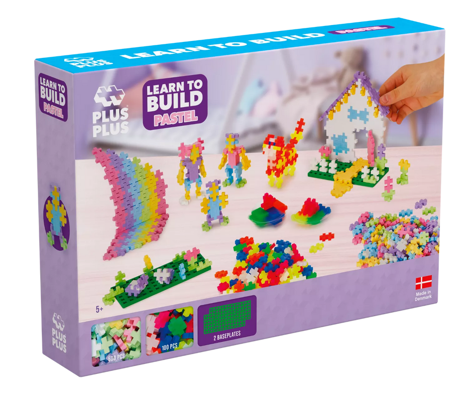 Plus Plus PRADŽIAMOKSLIS, pastelinių-neoninių spalvų