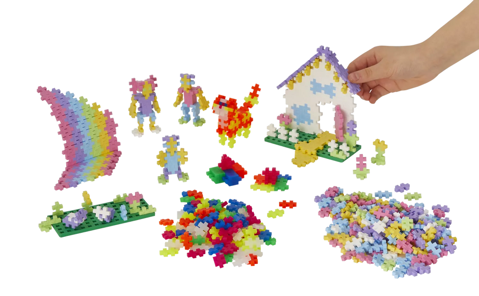 Plus Plus PRADŽIAMOKSLIS, pastelinių-neoninių spalvų