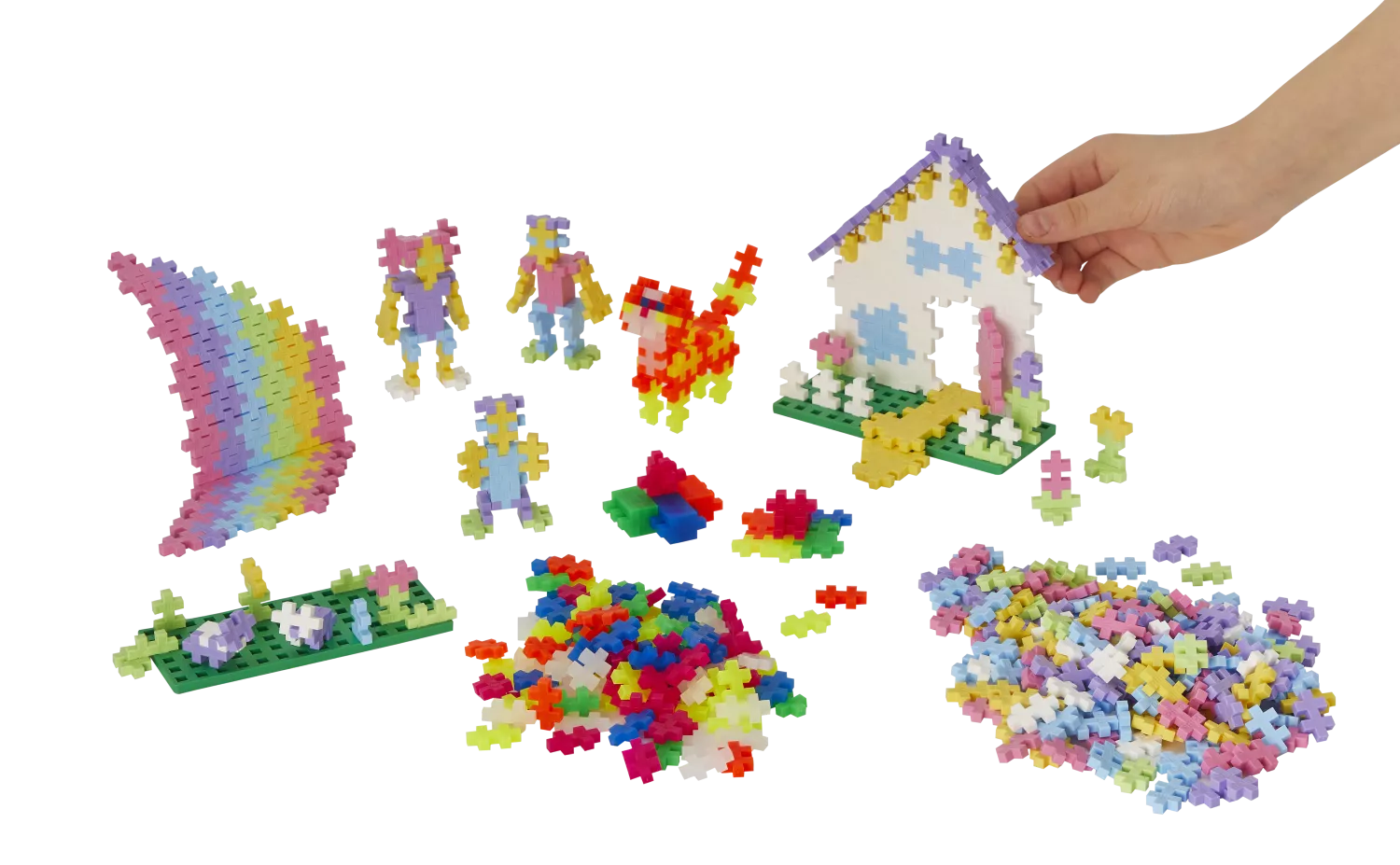 Plus Plus PRADŽIAMOKSLIS, pastelinių-neoninių spalvų