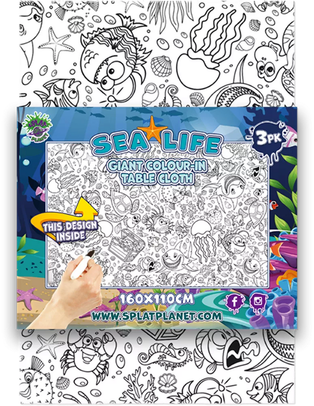 Splat Planet spalvinimo staltiesės, Jūra 2 vnt.