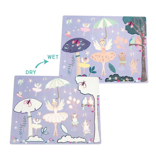 Vandeniu spalvinami padėkliukai, Užburtoji