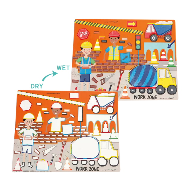 Vandeniu spalvinami padėkliukai, Mašinos