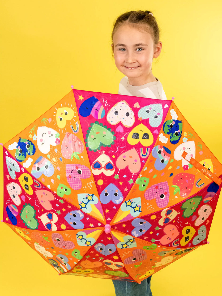 Magiškas skėtis, didelis, Širdelės