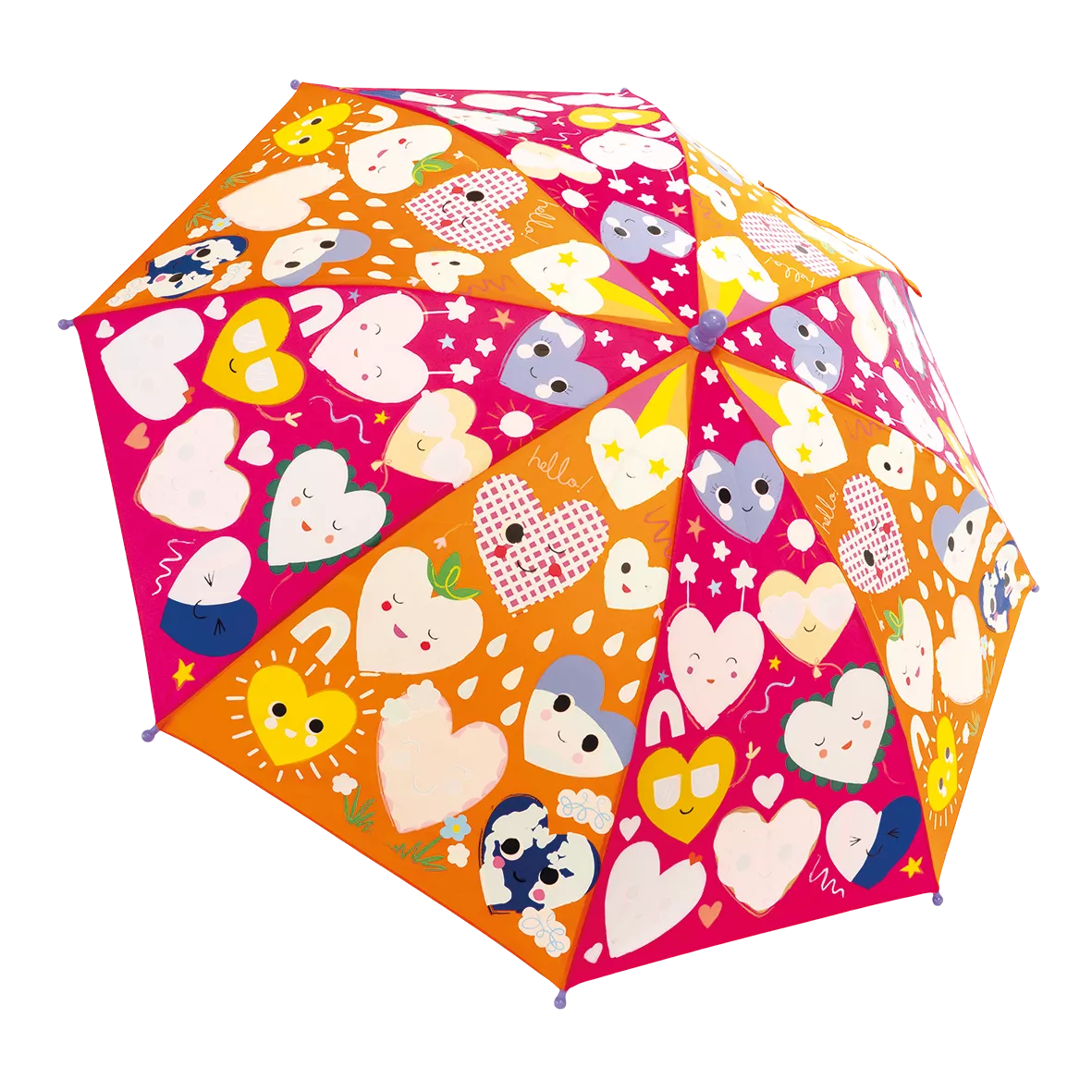 Magiškas skėtis, didelis, Širdelės