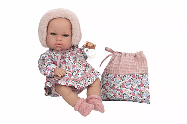 Arias kūdikėlis su rožine kepuryte, 30 cm