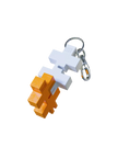 Plus Plus HEXEL DUO raktų pakabukas, balta/oranžinė