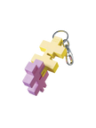 Plus Plus HEXEL DUO raktų pakabukas, pastelinė geltona/rožinė