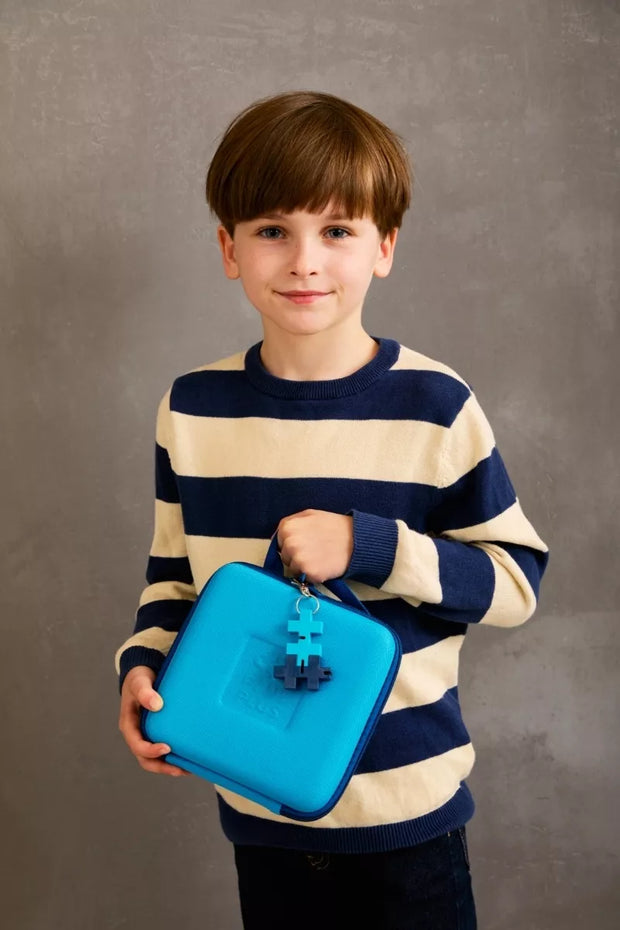 Plus Plus HEXEL DUO raktų pakabukas, šviesiai/tamsiai mėlyna