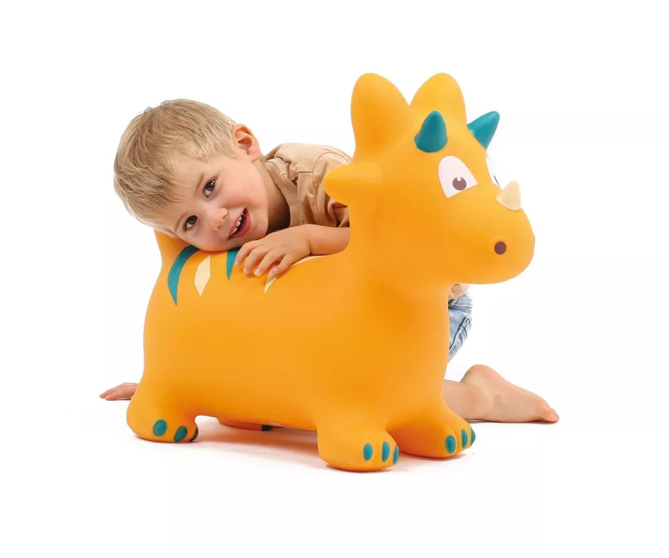 LUDI šokliukas, geltonas dinozauras