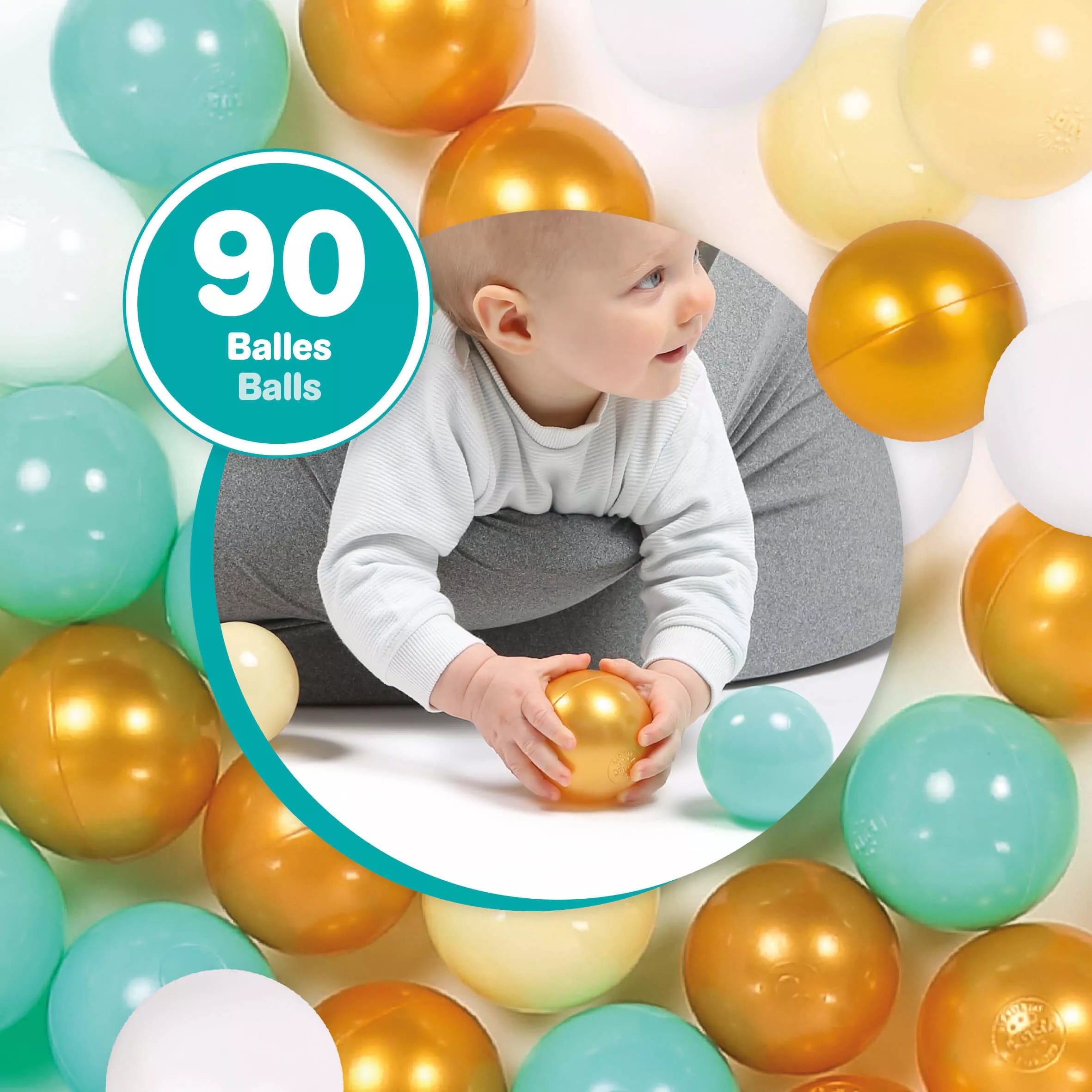 LUDI spalvoti kamuoliukai, 90 vnt.