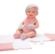 Arias lėlytė Zoe, mergaitė su rožiniu pleduku, 42 cm