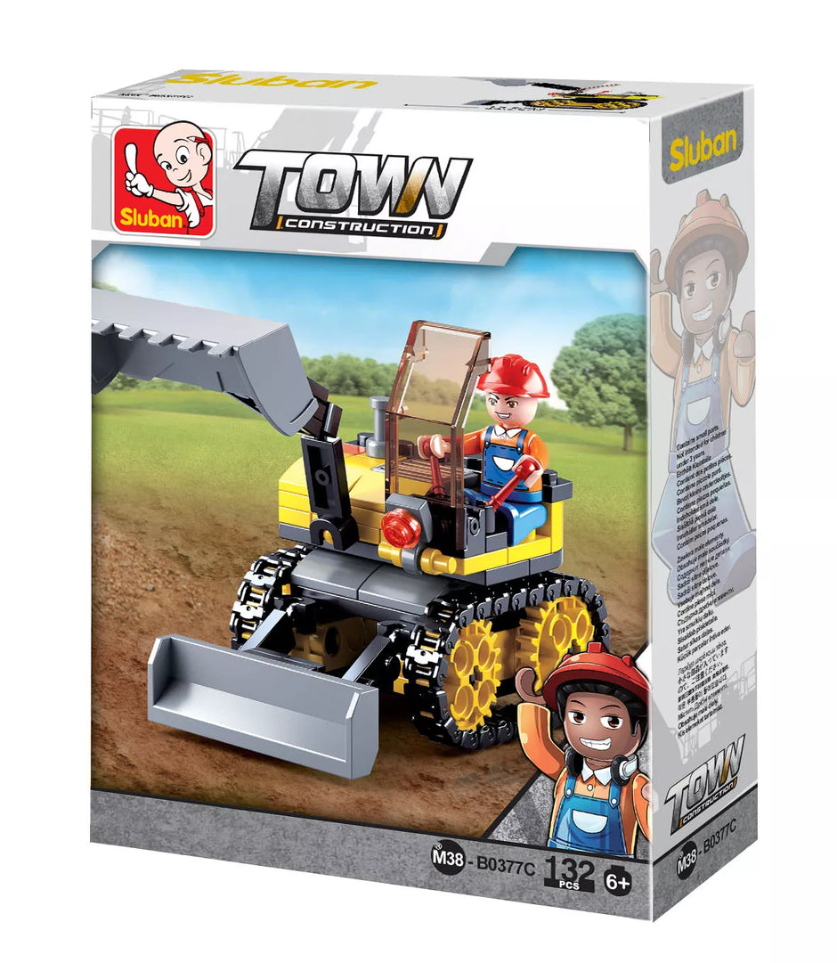 Sluban konstruktorius, Mini ekskavatorius, 132 det.