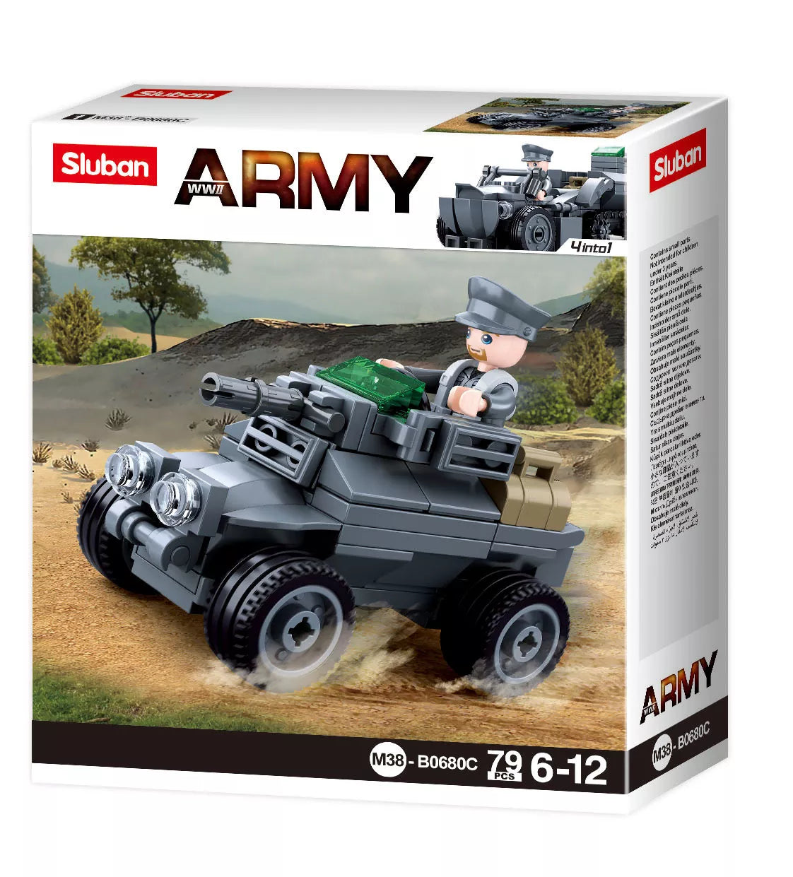 Sluban konstruktorius, WWII Šarvuotas automobilis, 79 det.