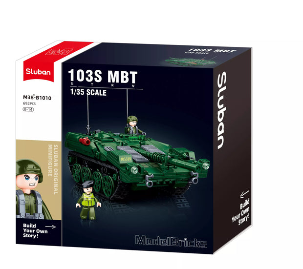 Sluban konstruktorius, Stridsvagn 103 kovinis tankas, 692 det.