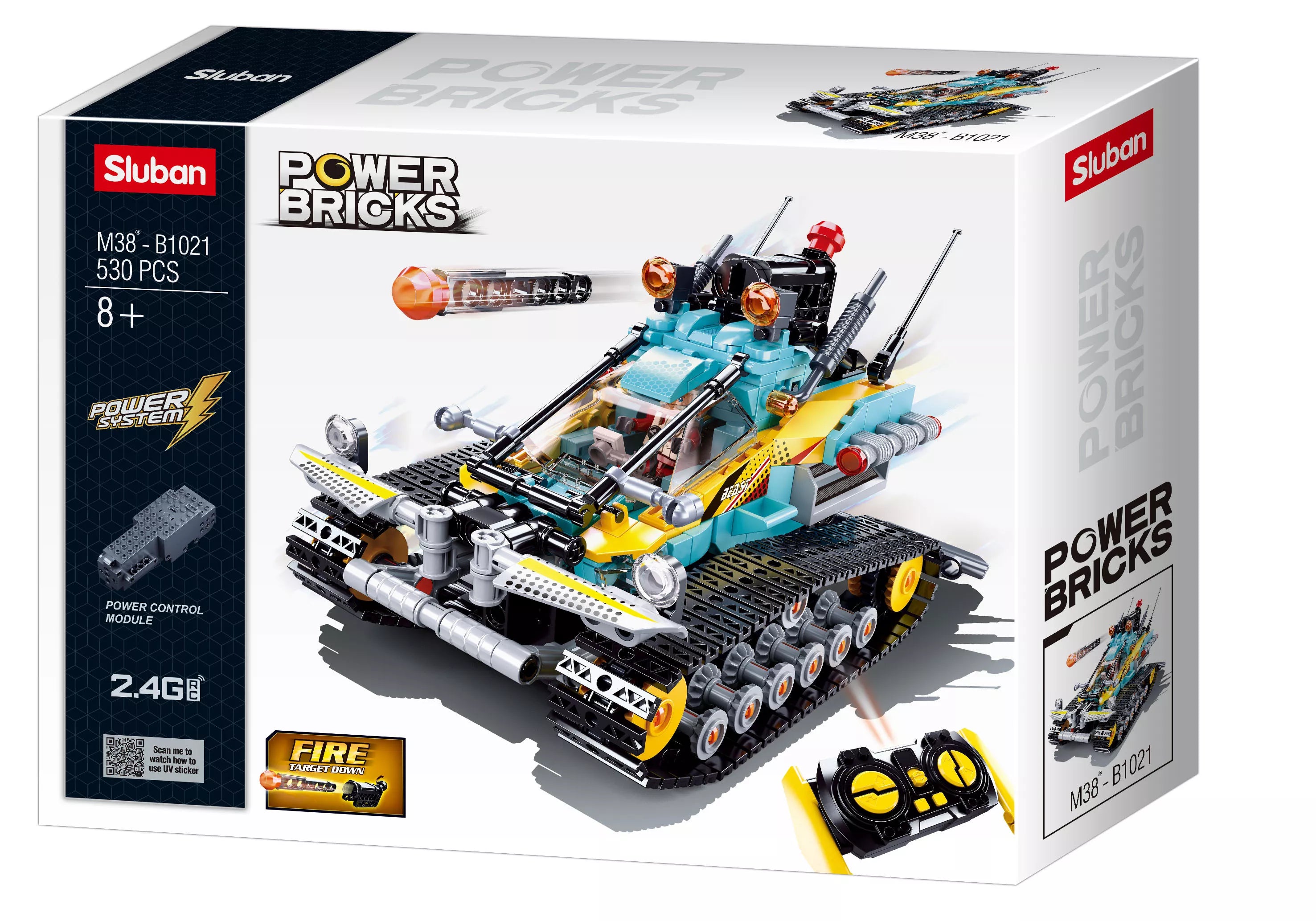 Sluban konstruktorius, RC valdomas vikšrinis automobilis Scorpio, 530 det.