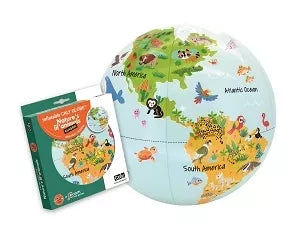 CALY Pripučiamas gaublys-kamuolys Gyvūnai mažyliams, 30 cm