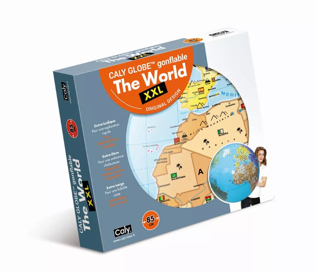 CALY Pripučiamas gaublys-kamuolys Pasaulis XXL, 85 cm