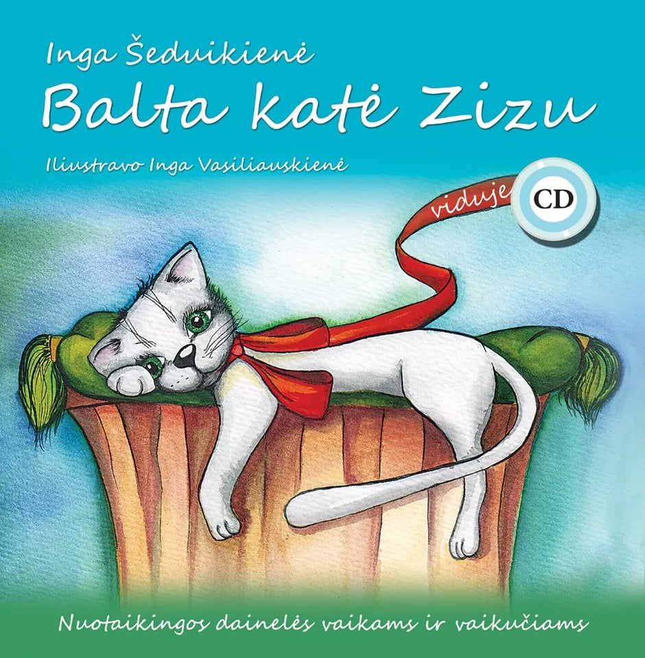 Dainų knygelė su CD, Balta katė Zizu