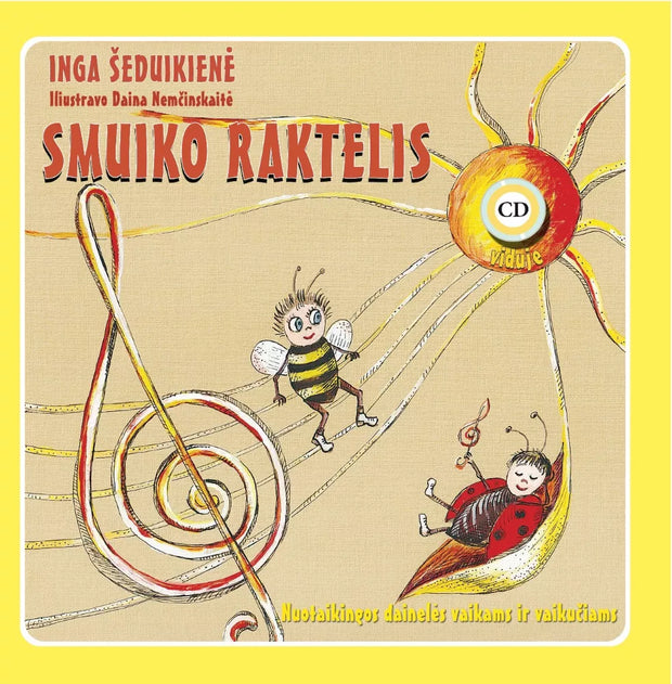 Dainų knygelė su CD, Smuiko raktelis