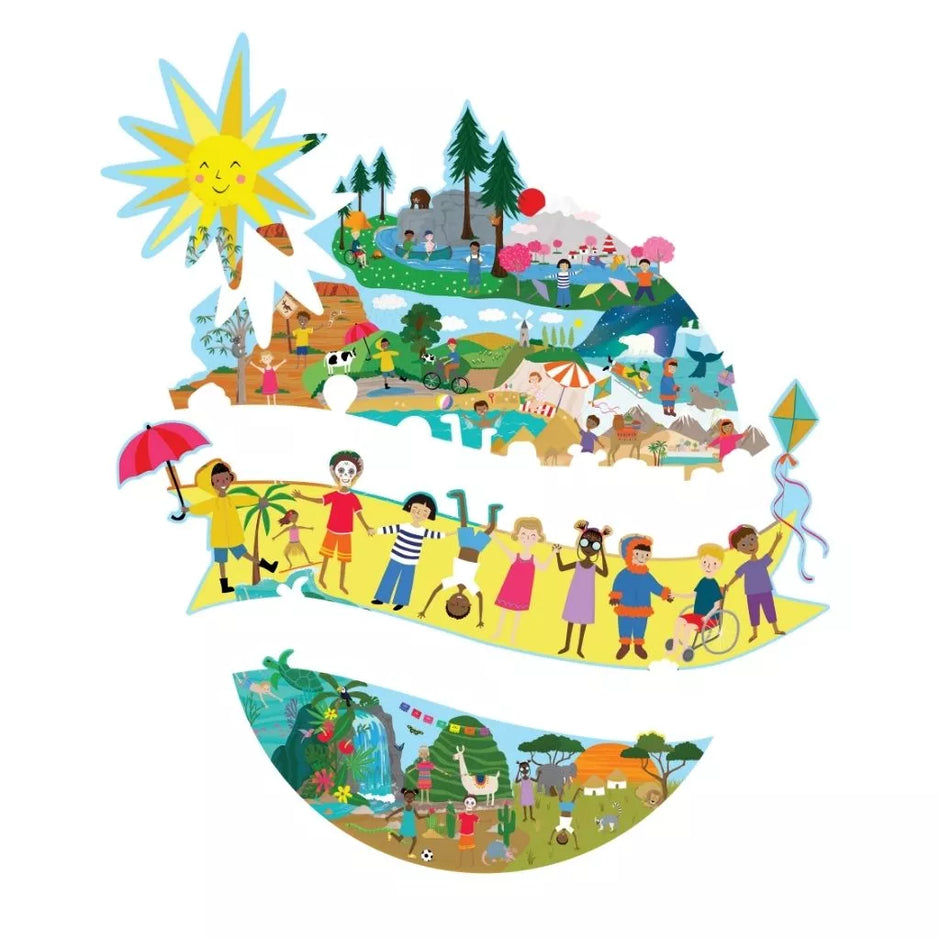 Dėlionė, Pasaulis, 100 det.