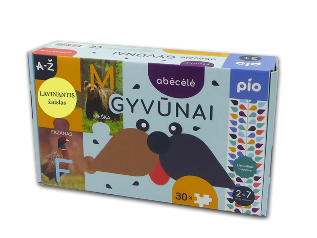 Lavinantis žaislas ABĖCĖLĖ gyvūnai, 2+