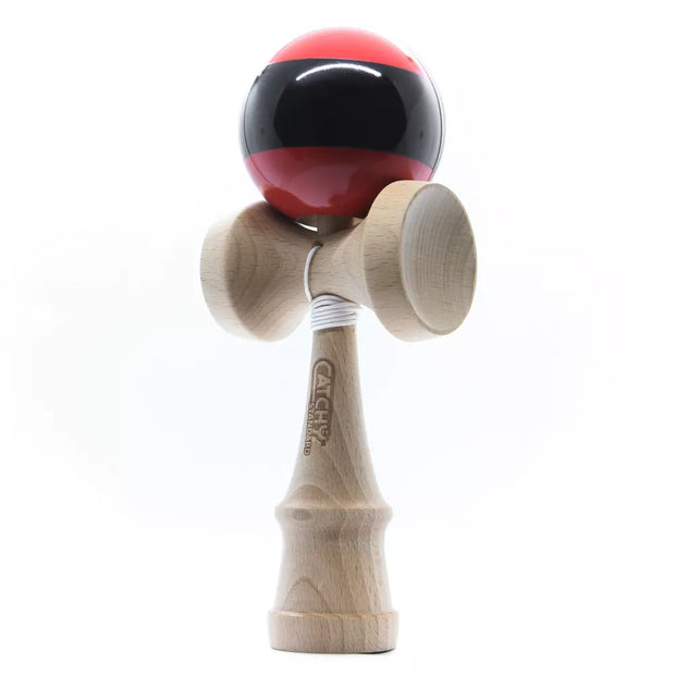 Kendama žaislas, medinis/raudonas