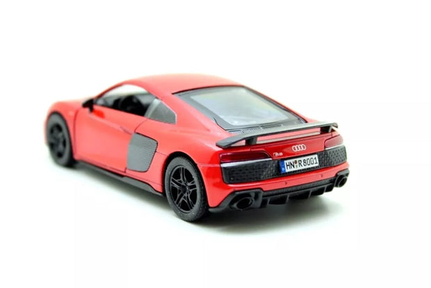 KiNSMART automobilis, 2020 Audi R8 Coupé, raudonas