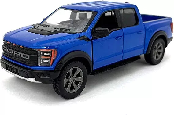 KiNSMART automobilis, 2022 Ford F-150 Raptor, mėlynas