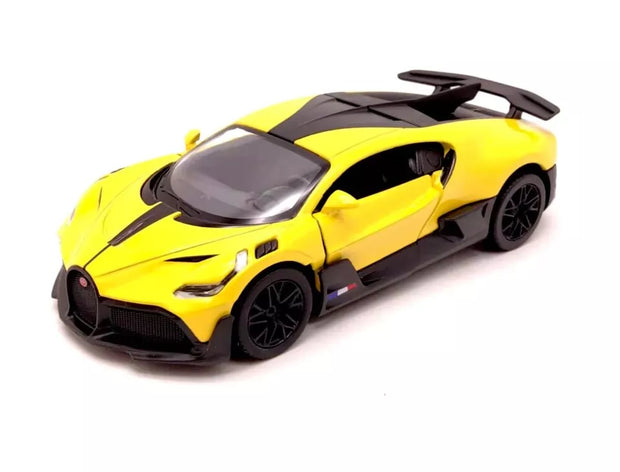 KiNSMART automobilis, Bugatti Divo, geltonas