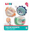 LUDI kūdikio barškučių rinkinys trio