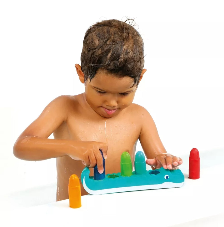 LUDI maudymosi žaislų rinkinys, Kreidelės su krokodilu