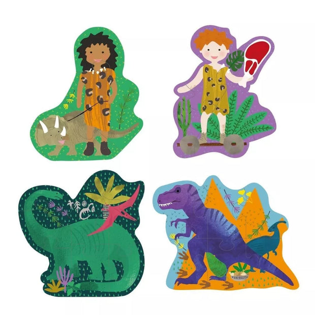 Mano pirmosios dėlionės, Dinozauras, 4 dėlionės (3, 4, 6, 8 detalių)