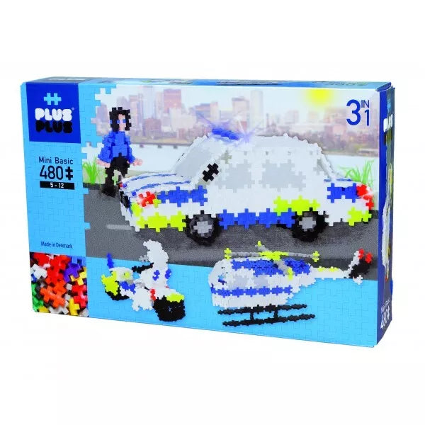 Plus Plus konstruktorius Policija 3in1, 480