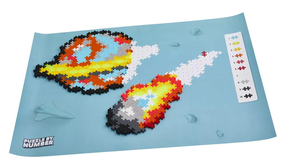 Plus Plus dėlionė pagal skaičius KOSMOSAS, 500 det.