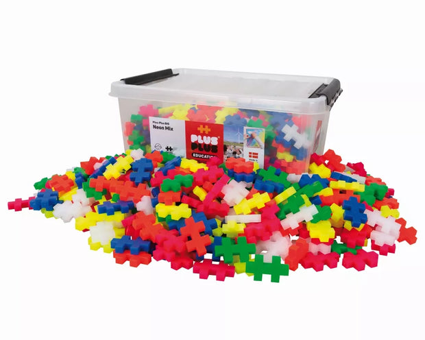 Plus Plus konstruktorius, DIDELĖS, neoninės 400 det.