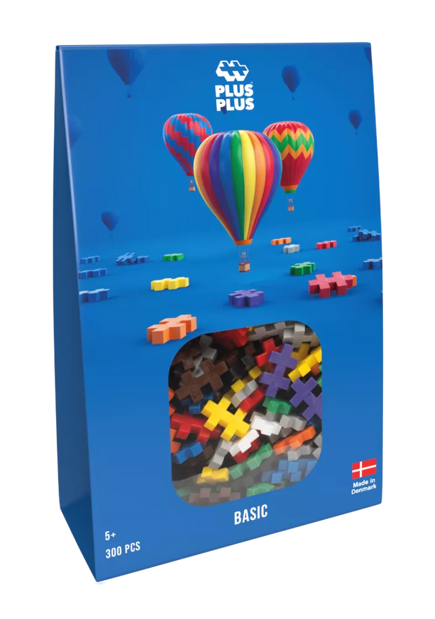 Plus Plus konstruktorius, pagrindnių spalvų, 300 det.