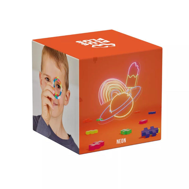 Plus Plus konstruktorius, neoninių spalvų, 600 det.