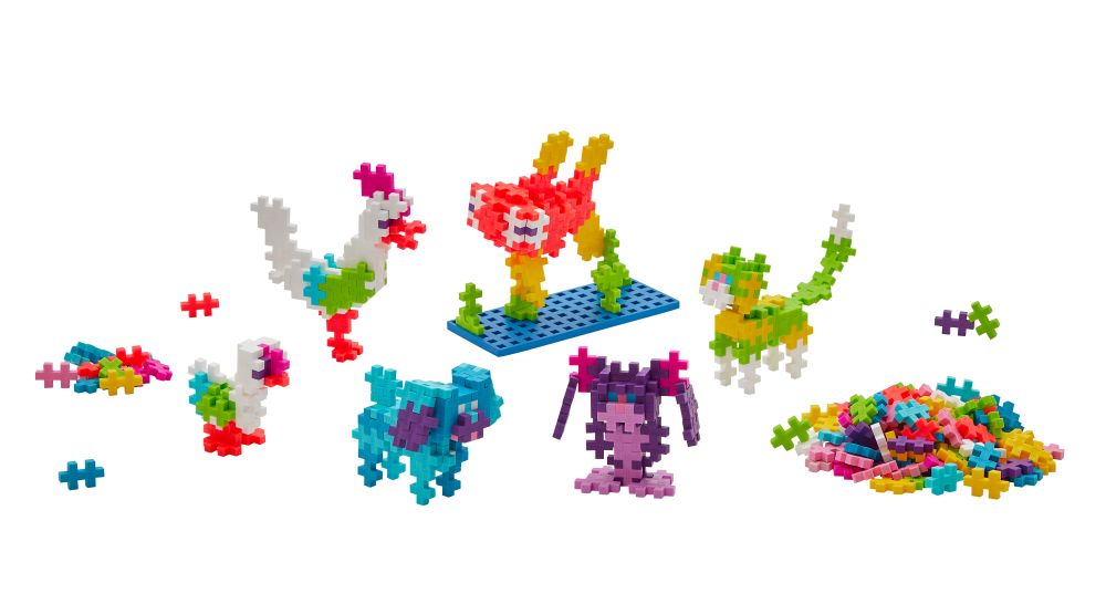 Plus Plus konstruktorius, Mokausi statyti gyvūnėlius, 275 det.