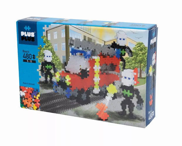 Plus Plus konstruktorius, Ugniagesių automobilis su ugniagesiais, 480