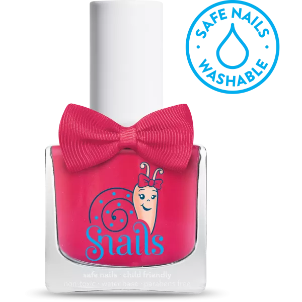 Ryškiai rausva- NUPLAUNAMAS nagų lakas